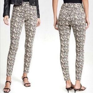 Good American Good Legs Chic Snakeskin Patterned Jeans 2 26
